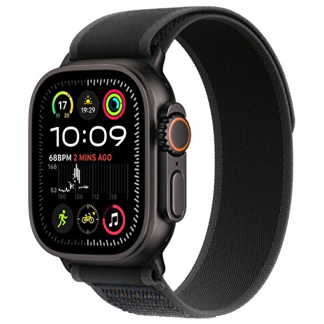 Apple Watch Ultra 2/49mm/Black/Sport Band/Black Trail/-M/L