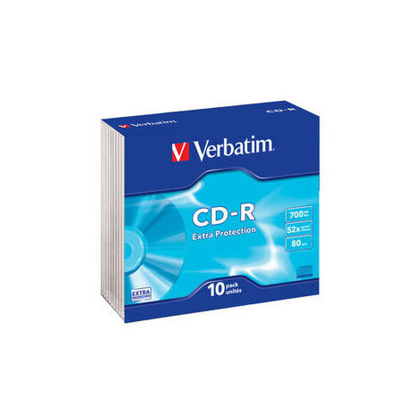 VERBATIM CD-R(10-Pack)Slim/EP/DL/52x/700MB