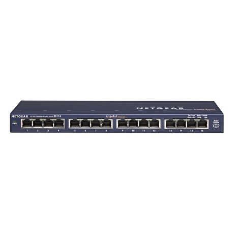 Netgear ProSafe 16-Port Gigabit Desktop Switch Metal (GS116GE)
