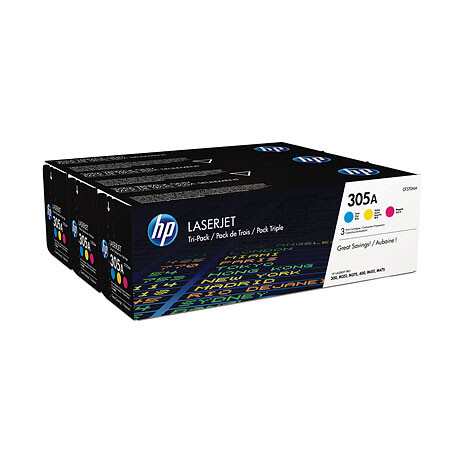 HP 305A CMY 3-pack LJ Toner Cart, 3 x 2600 str, CF370AM originál
