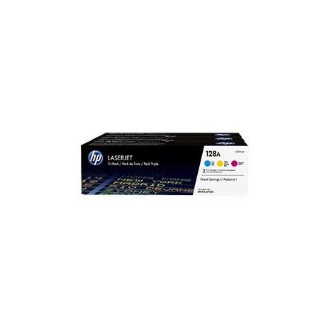 HP (128A) CMY 3-pack LJ Toner Cart, 3 x 1 300 str, CF371AM originál