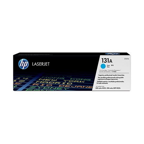 HP 131A - originální - toner, azurový, 1 800 stran, vhodné pro HP LaserJet Pro 200 color M251/MFP M276, CF211A