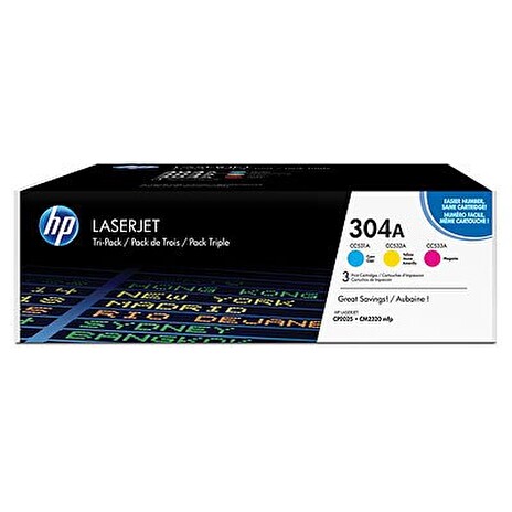 HP toner HP CF372AM pro HP CLJ CM2320 / CP2025 (3x2800 stran) CMY - CC531A -533A - 3pack originál