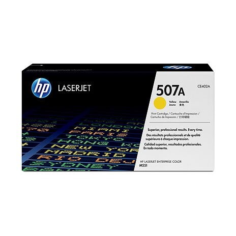 HP 507A - originální - toner, žlutý, vhodné pro HP LaserJet Enterprise 500 Color M551
