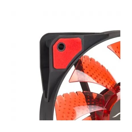 Akyga Ventilátor 120mm MOLEX 4 LED, červená
