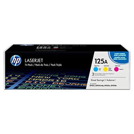 HP toner pro HP CLJ CP1215, 1515 (3x1400 str) CMY (CB541A-543A) CF373AM originál