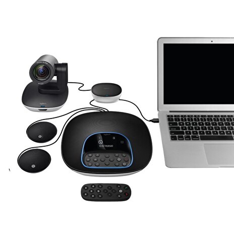 LOGITECH HD webkamera Group ConferenceCam/ 1920x1080/ USB/ Bluetooth/ NFC/ Kensington port/ Dálkové ovládání
