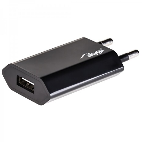 Akyga Síťová USB nabíječka 240V 1000mA 1xUSB černá