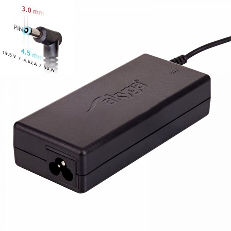 Akyga Nabíječka na notebook 19.5V/4.62A/90W 4.5x3.0 mm + pin pro HP