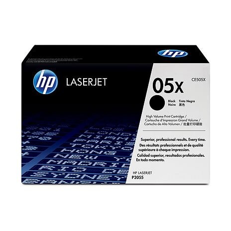 HP tisková kazeta černá velká, CE505XD - 2 pack
