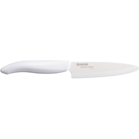 KYOCERA keramický nůž na ovoce a zeleninu s bílou čepelí 11 cm, bílá rukojeť
