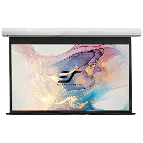 ELITE SCREENS plátno elektrické motorové 135" (342,9cm)/ 16:9/ 168,1×299cm/ case bílý/ 6" drop/ Fiber Glass