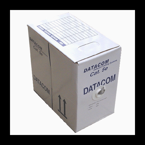 DATACOM kabel drát C5E UTP PVC 305m box šedý