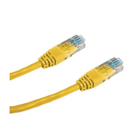 DATACOM Patch kabel UTP CAT5E 0,5m žlutý
