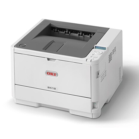 OKI B412dn ČB tiskárna A4, 33 str/min, 1200x1200, 512MB RAM, USB, NET, Duplex
