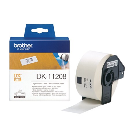 BROTHER papírové štítky DK-11208/ QL/ široké adresy/ 400ks/ 38 x 90mm