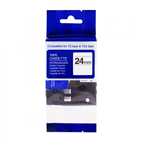 PRINTLINE kompatibilní páska s Brother TZE-M951, 24mm, matný černý tisk/stříbrný podklad