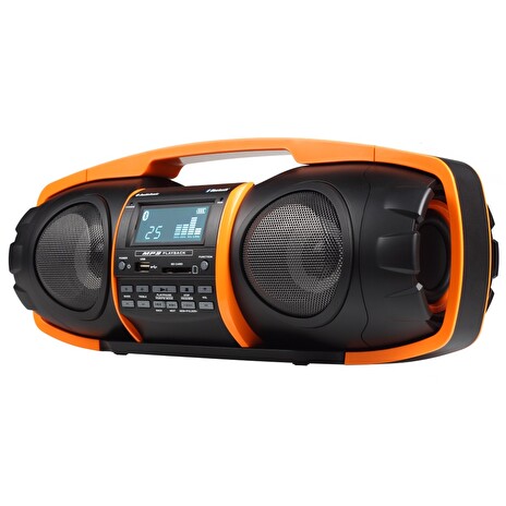 TOPCOM AudioSonic RD-1548 Super Beatblaster,2x10 Watt,2x subwoofer,Li-Ion baterie(7h), BT, FM PLL, USB,SD slot,oranžové