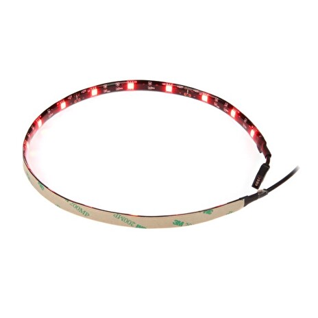 AKASA LED pásek / Vegas M / 15x LED / 10x magnet / 12V / 50cm / 4-pin / červený