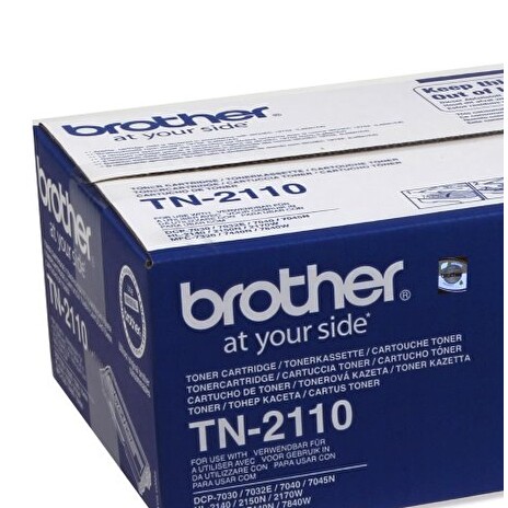 BROTHER tonerová kazeta TN-2110/ HL-21x0/ DCP-7030/ 7045/ MFC-7320/ 7440/ 7840/ 1500 stránek/ Černý