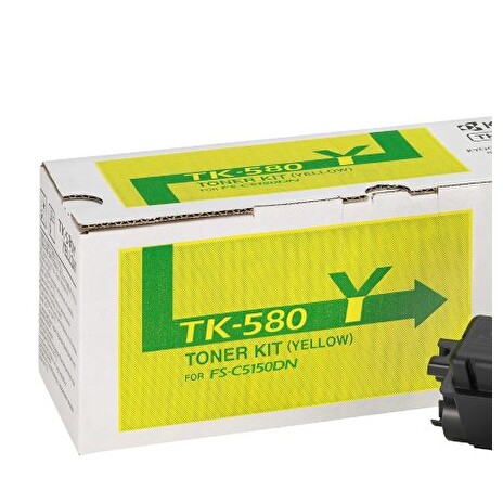 Kyocera toner TK-580Y/ FS-C5150DN/ 2 800 stran/ Žlutý