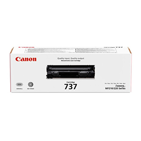 Canon originální toner CRG-737/ MF229/ 226/ 217/ 216/ 212/ 211/ 2400 stran/ Černý