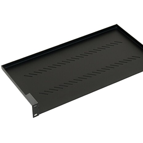 TRITON Police s perforací 19", 1U/250mm, nosnost 20kg, černá