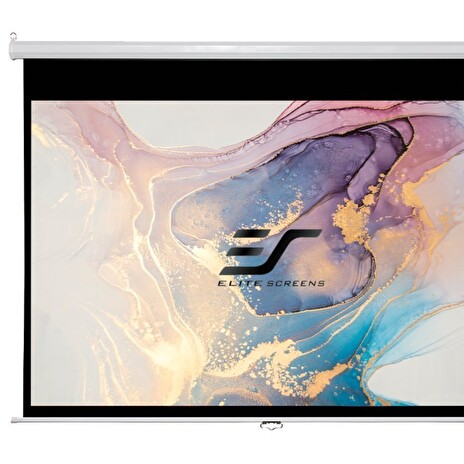 ELITE SCREENS plátno roleta 100" (254cm)/ 16:9/ 124,5×221cm/ gain 1.1/ case bílý/ 24" drop