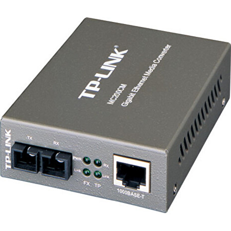 TP-Link MC200CM - Gigabitový Konvertor SC/RJ45 1000TX/1000FX MM, SC, 0,5 km