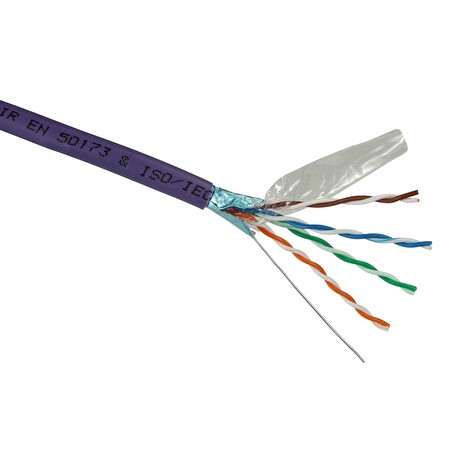Solarix Kabel FTP LSOH drát c5e, 500m/reel, SXKD-5E-FTP-LSOH