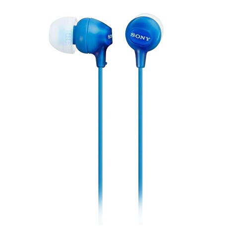 SONY sluchátka do uší MDREX15LPI/ drátová/ 3,5mm jack/ citlivost 100 dB/mW/ modrá