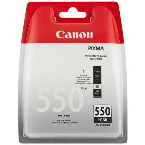Inkoustová náplň Canon PGI550 PGBK | iP7250/MG5450/MG6350