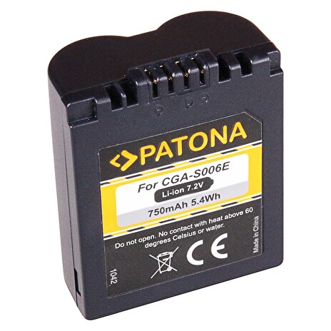 PATONA baterie pro foto Panasonic CGA-S006E 710mAh