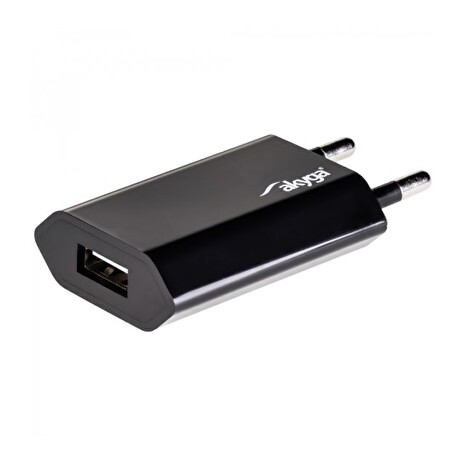 TRX Akyga USB nabíječka 220V/ 5V/ 1A/ černá