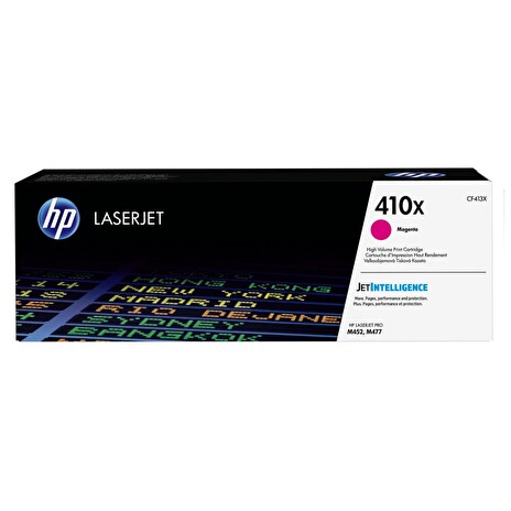 HP CF413X - NO 410X - toner magenta (červený) pro HP LJ PRO M452/477, 5.000 str.