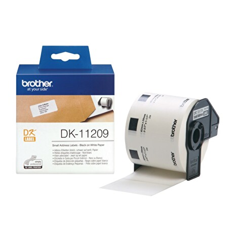 BROTHER papírové štítky DK-11209/ QL/ úzké adresy/ 800 ks/ 29 x 62mm