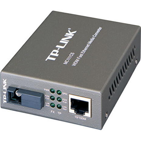 TP-Link MC111CS WDM Media Converter 100FX SM, SC, 20km, TX/RX: 1550/1310 nm