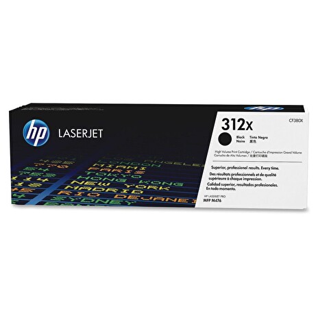 HP 312X - toner černý XL pro CLJ Pro MFP M476, 4400 stran, CF380X