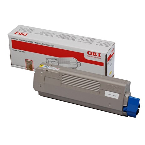 OKI originál tonerová kazeta 44315305/ C610/ 6000 stran/ Žlutá
