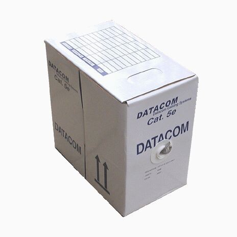 DATACOM kabel drát C5E UTP PE venkovní 305m box černý
