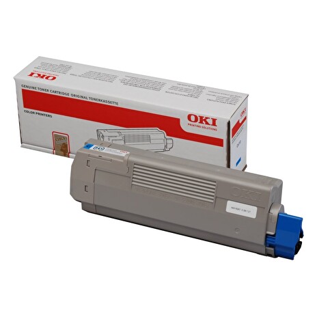 OKI originál tonerová kazeta 44315307/ C610/ 6000 stran/ azurová