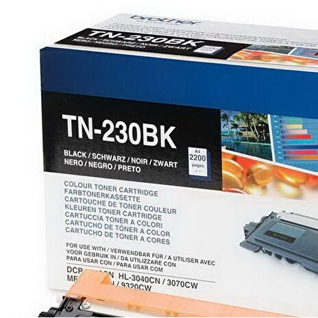 BROTHER tonerová kazeta TN-230BK/ HL-3040/ 3070/ NFC-9010/ 9120/ 9320/ 2200 stránek/ Černý