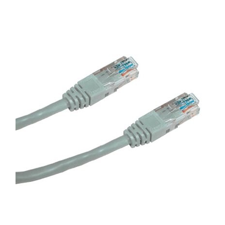DATACOM Patch kabel UTP CAT5E 0,5m šedý