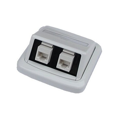 ABB Tango Datová zásuvka UTP CAT5E 2xRJ45 WHkey bílá