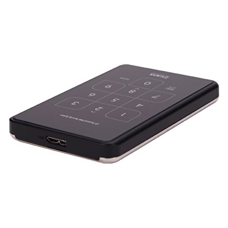 Zalman externí box ZM-SHE500, HDD SATA 2.5, USB 3.0 se šifrováním, černý