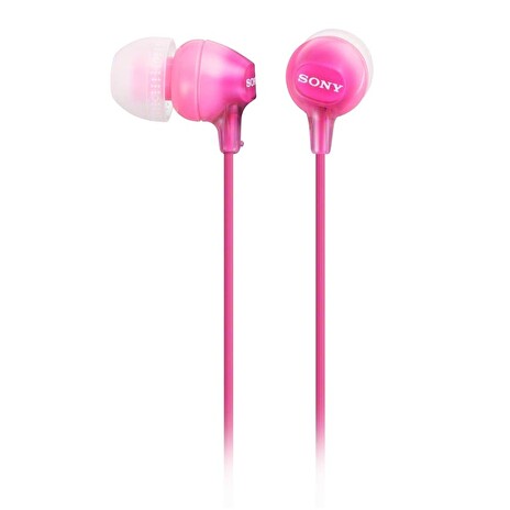 SONY sluchátka do uší MDREX15LPP/ drátová/ 3,5mm jack/ citlivost 100 dB/mW/ růžová