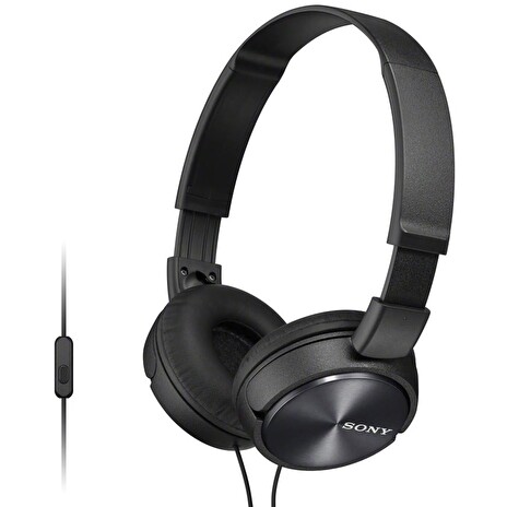 SONY headset náhlavní MDRZX310APB/ sluchátka drátová + mikrofon/ 3,5mm jack/ citlivost 98 dB/mW/ černá