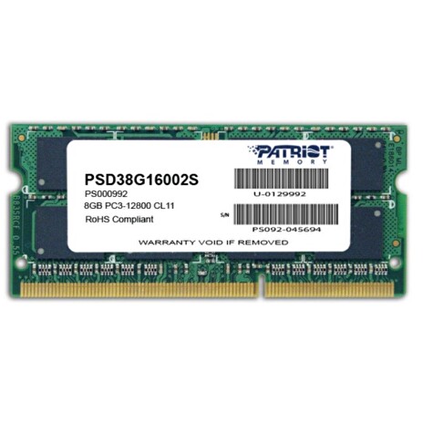 Patriot 8GB Signature Line 1600MHz DDR3 SODIMM
