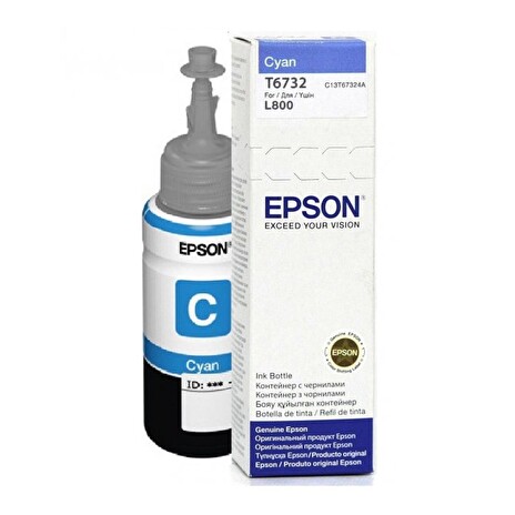 Epson T6732 - inkoust cyan (azurová) pro Epson L800/810