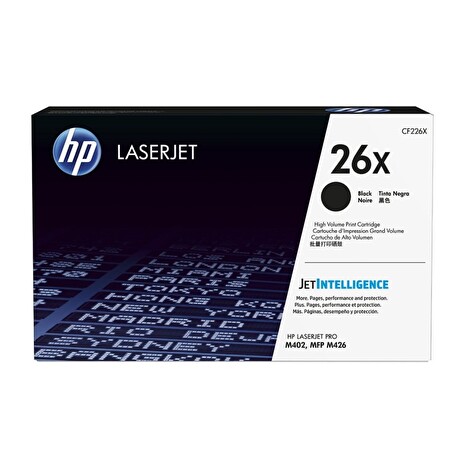 HP CF226X - NO 26X - toner black (černý) pro HP LJ PRO M426/402, 9.000 str.